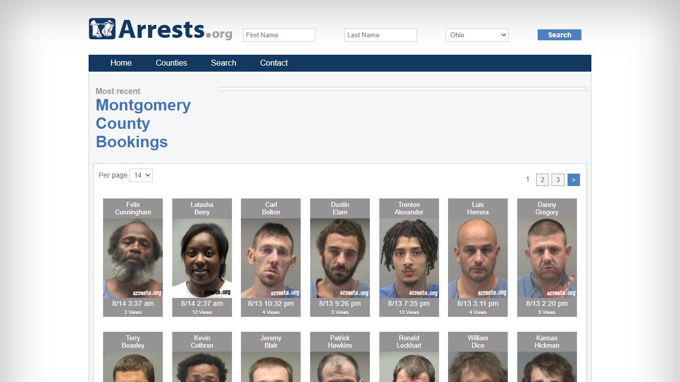 Montgomery County Arrests and Inmate Search